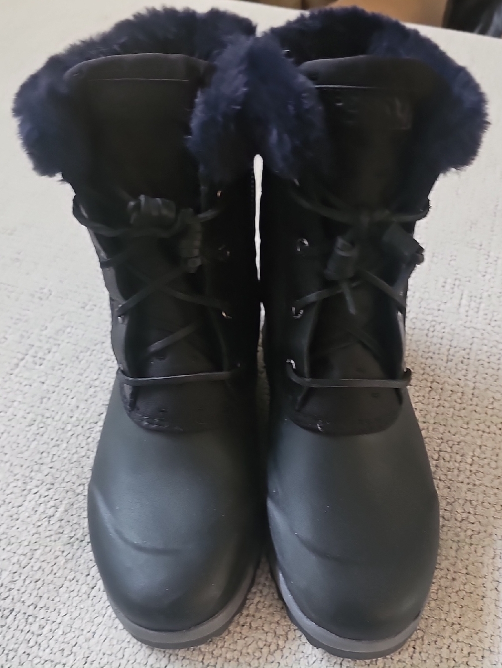 Women’s Black Faux-Fur Winter Boots